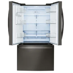 LG Réfrigérateur 28 pi3 36 po Inox Noir Congélateur en bas, Portes françaises - LRFS28XBD