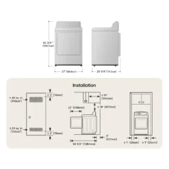 LG Sécheuse Chargement frontal Blanc 27