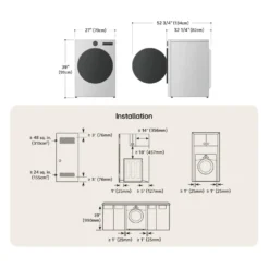 LG SécheuseInox Noir 27