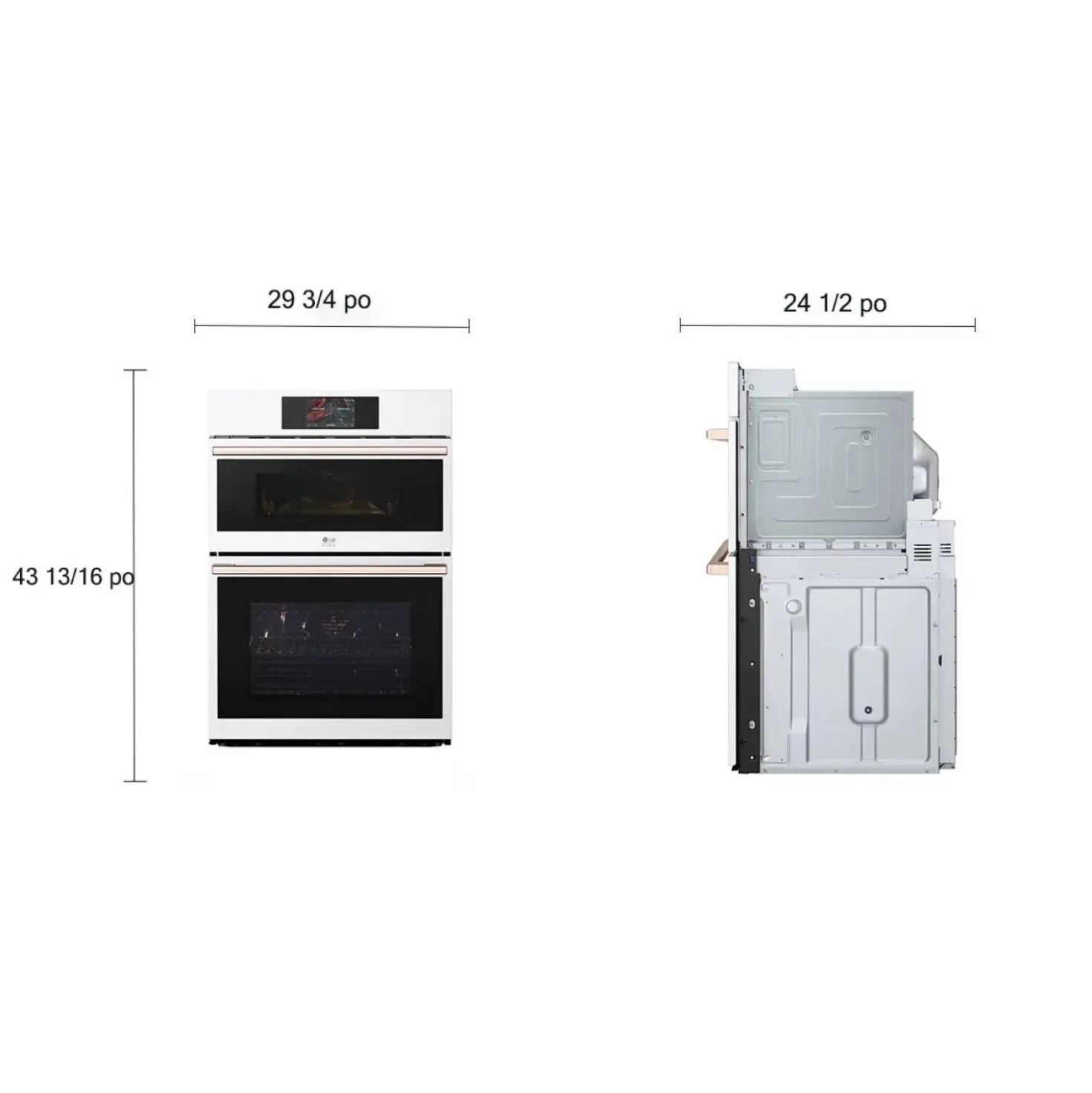 LG STUDIO Four mural Blanc30"Électrique - WCES6428N