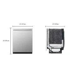 LG STUDIO Lave-vaisselle Encastré Acier inoxydable 24