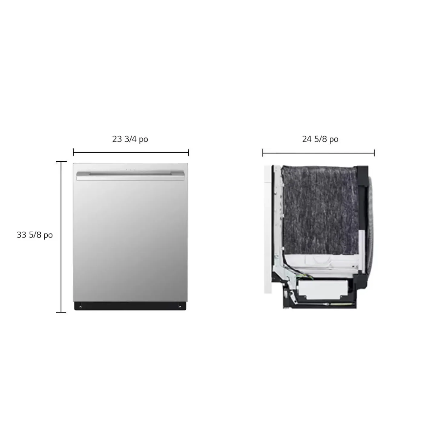 LG STUDIO Lave-vaisselle Encastré Acier inoxydable 24" 40dB - SDWB24S3