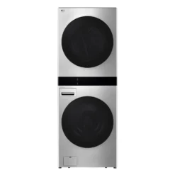 LG STUDIO Tour de lavage, Acier inoxydable, 27", Chargement frontal - SWWE50N3