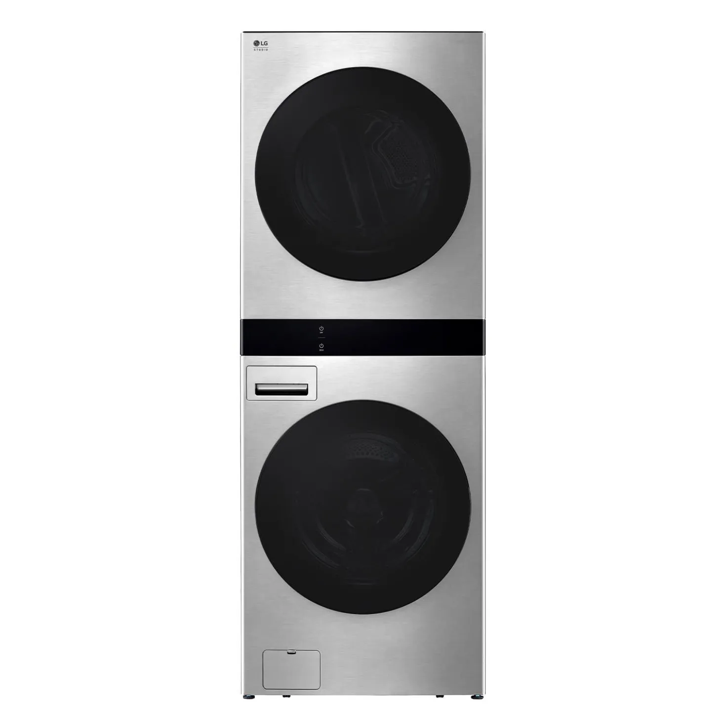 LG STUDIO Tour de lavage, Acier inoxydable, 27", Chargement frontal - SWWE50N3