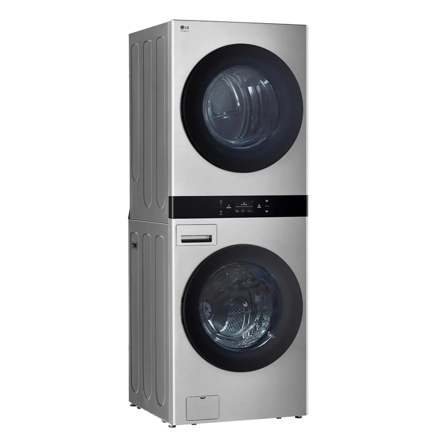 LG STUDIO Tour de lavage, Acier inoxydable, 27", Chargement frontal - SWWE50N3