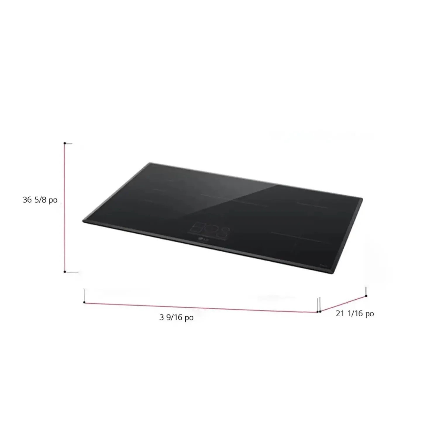 LG Table de cuisson Induction Noir 37" Noir - CBIS3618BE