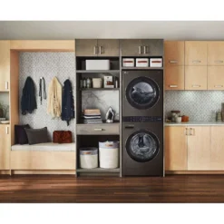 LG Tour de lavage, Acier noir, 27