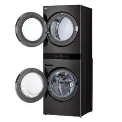 LG Tour de lavage, Acier noir, 27", Chargement frontal - WKEX300HBA