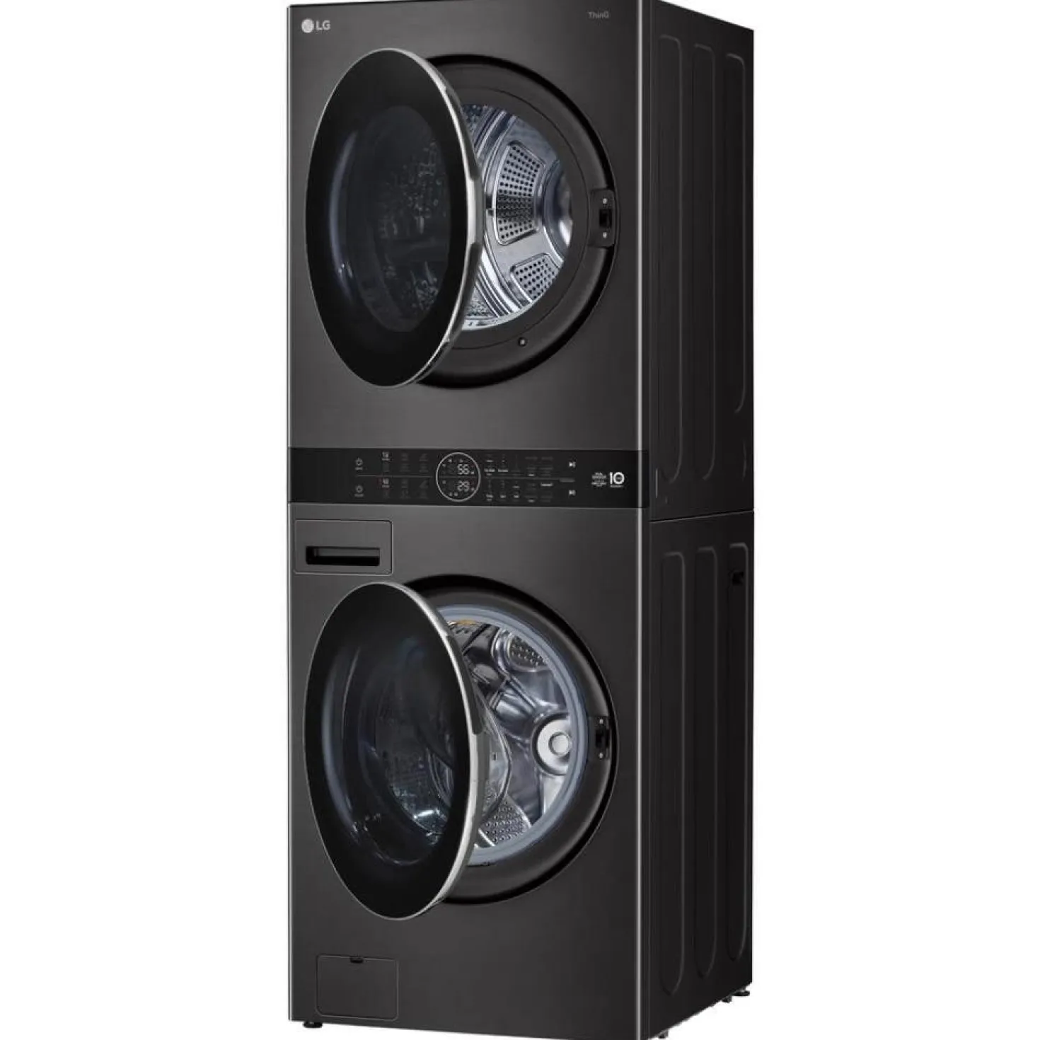 LG Tour de lavage, Acier noir, 27", Chargement frontal - WKHC252HBA