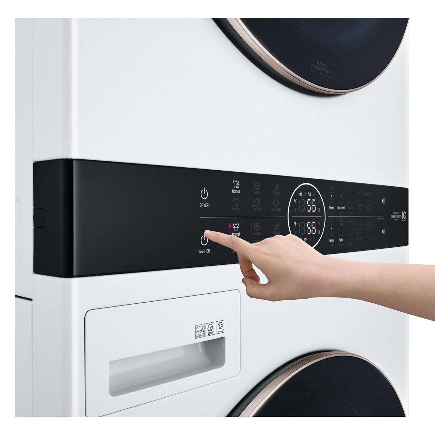 LG Tour de lavage, Blanc, 27", Chargement frontal - WKE100HWA