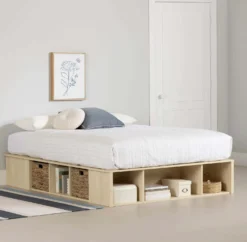 Lit avec paniers de rangement (54") - South Shore