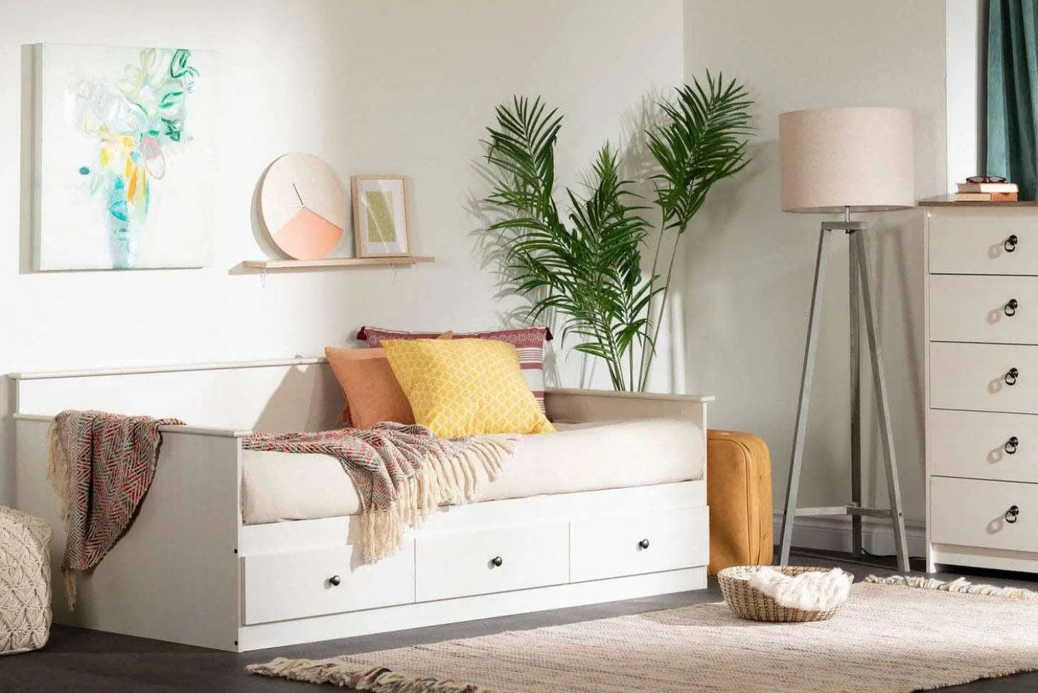 Lit de jour simple avec rangement 3 tiroirs (39") - South Shore