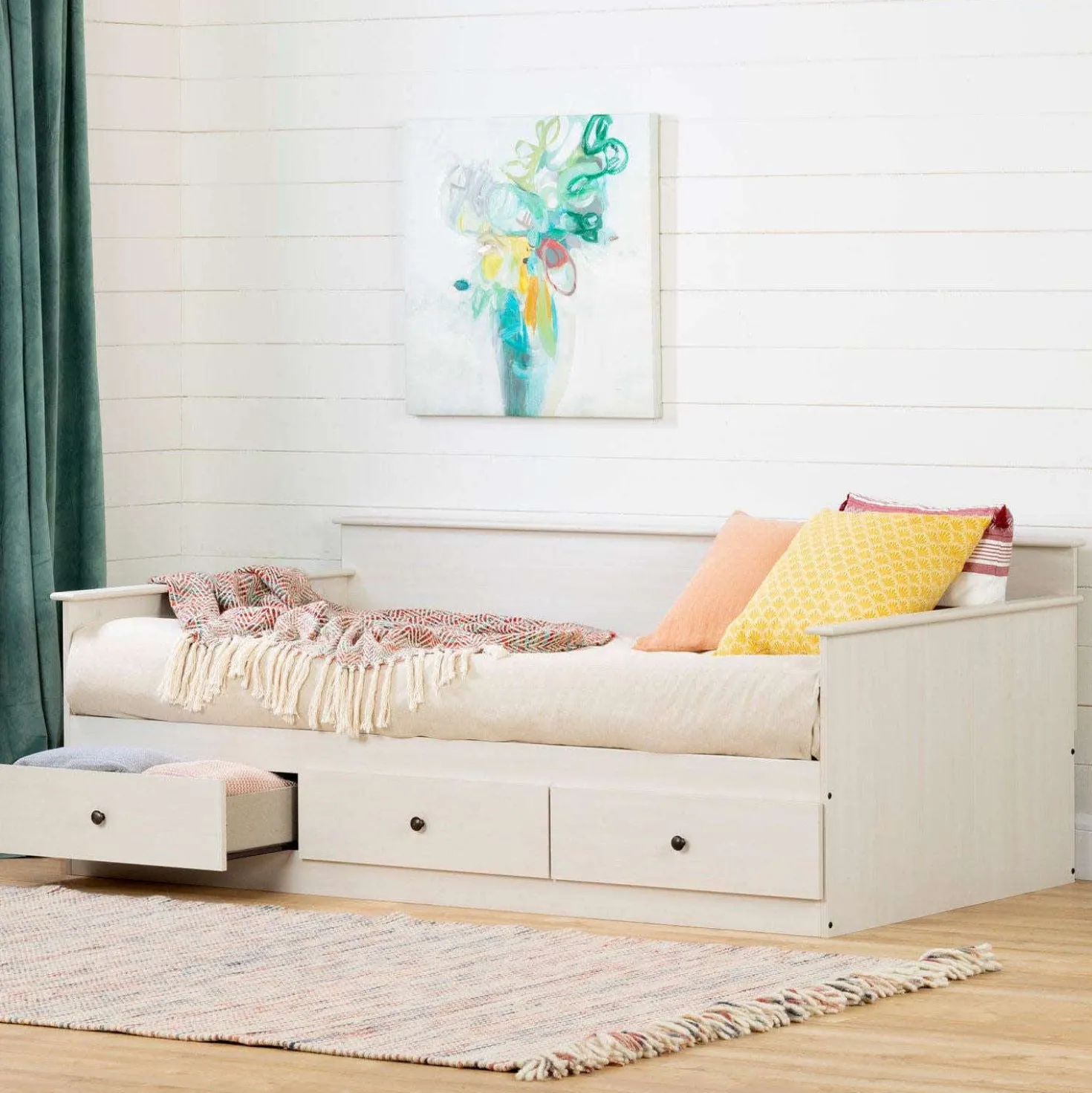 Lit de jour simple avec rangement 3 tiroirs (39") - South Shore