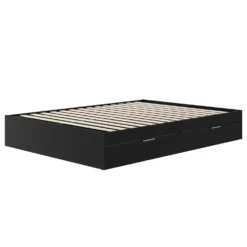 Lit double avec rangement 2 tiroirs (54") - Nexera