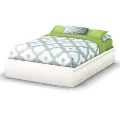 Lit double avec rangement 3 tiroirs (54") - South Shore