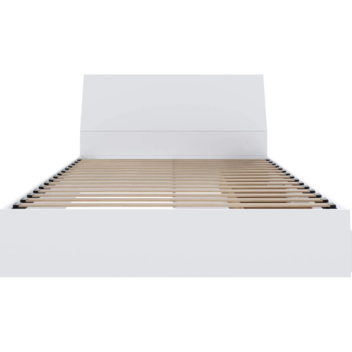 Lit double avec rangement 3 tiroirs et tête de lit (54") - Nexera