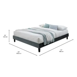 Lit double en tissu (54