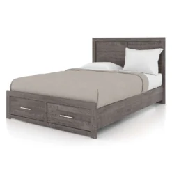 Lit double 54" - gris