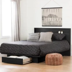 Lit double/queen avec rangement 1 tiroir (54"/60") - South Shore