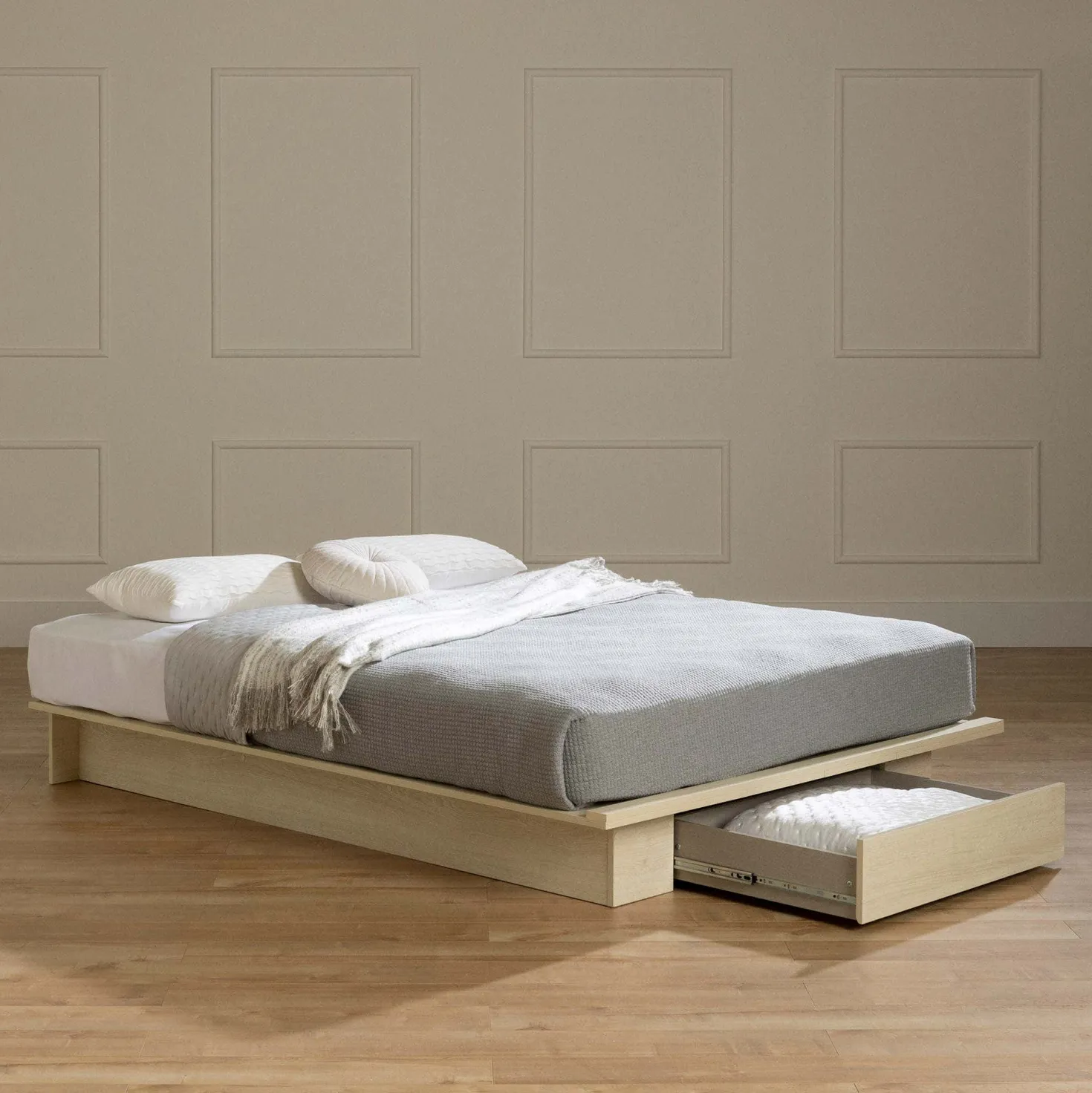 Lit double/queen avec rangement 1 tiroir (54"/60") - South Shore