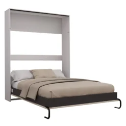 Lit escamotable queen - gris