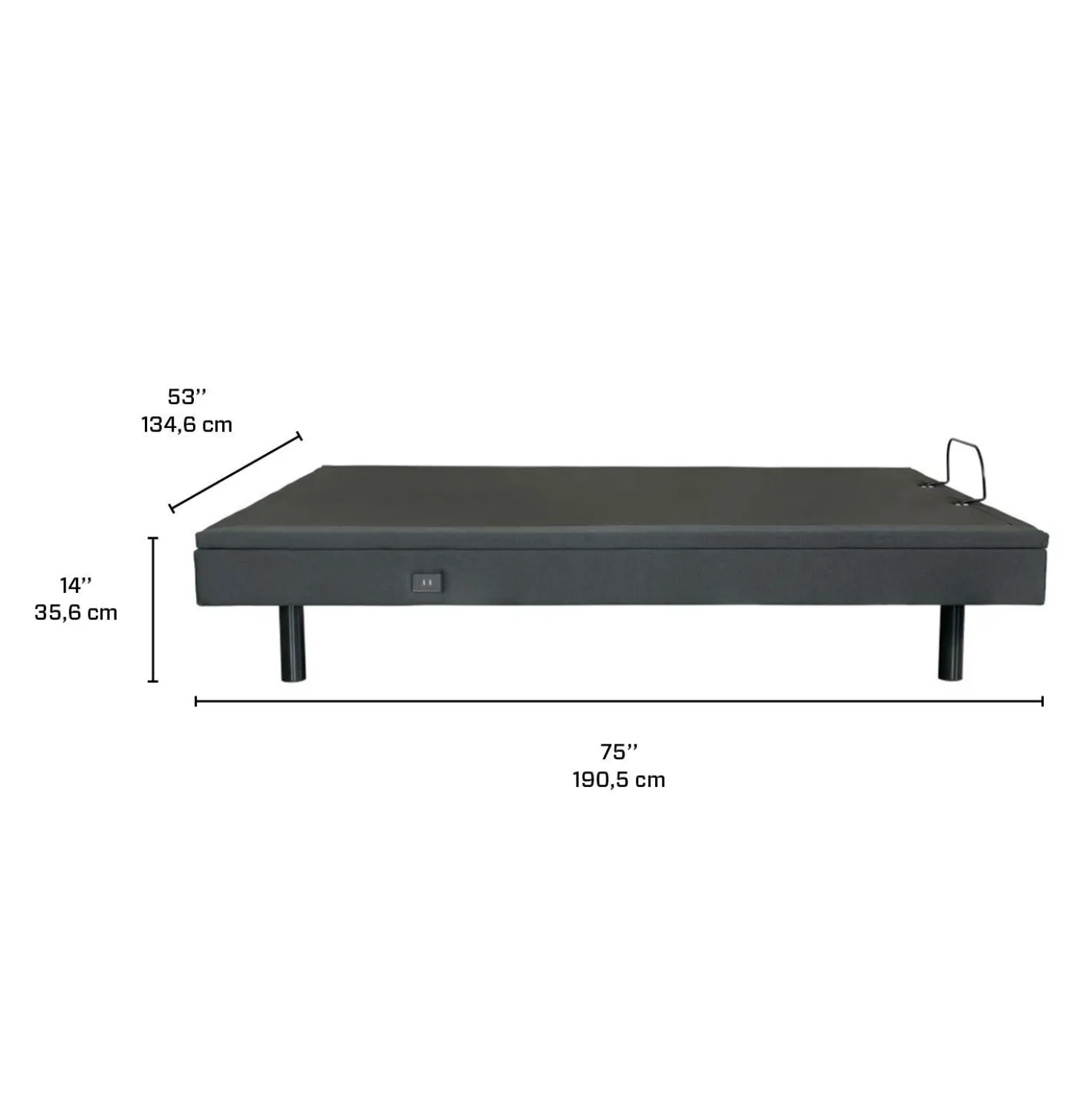 Lit électrique double (54")