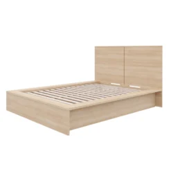 Lit plateforme double avec tête de lit (54") - Nexera