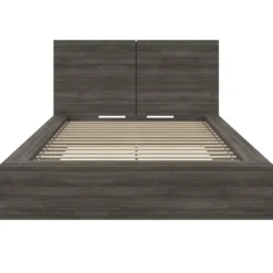 Lit plateforme double avec tête de lit (54") - Nexera