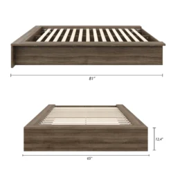Lit plateforme double (54