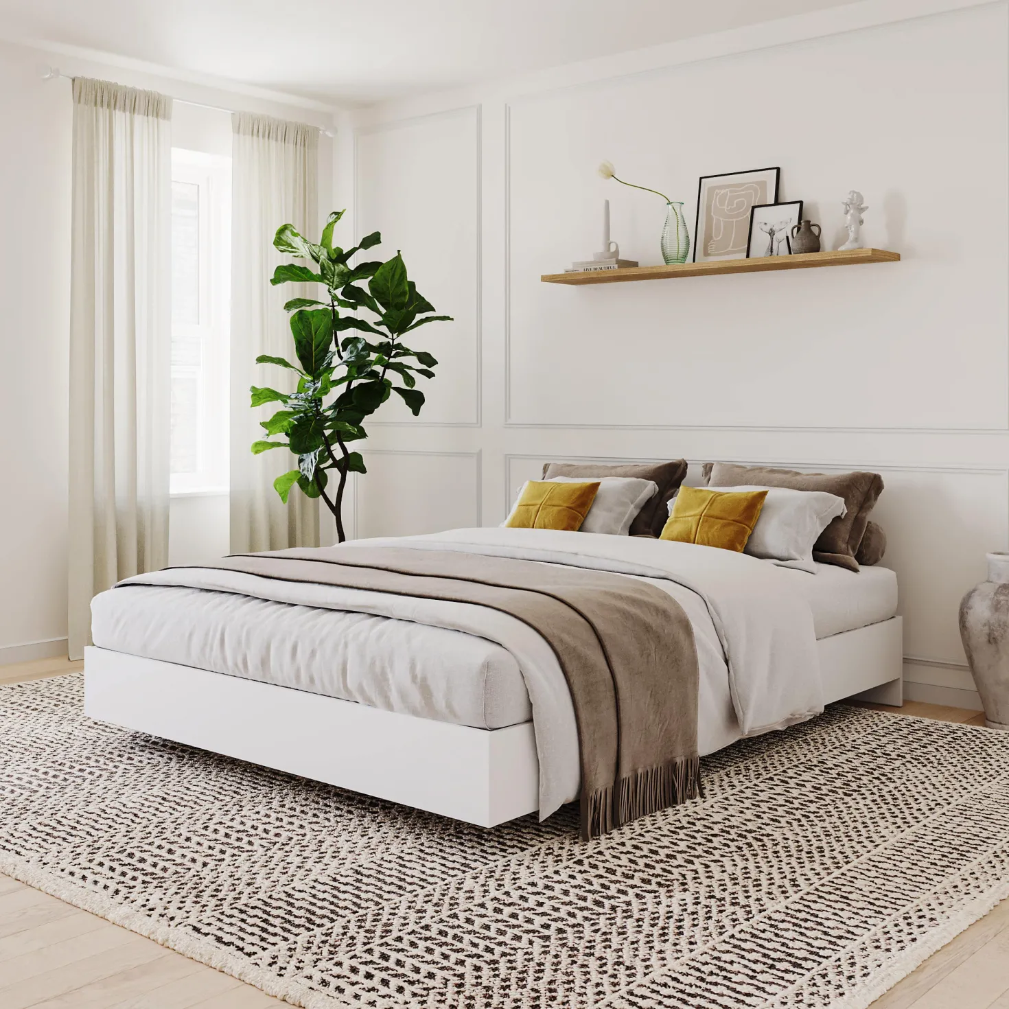 Lit plateforme double (54") - Nexera