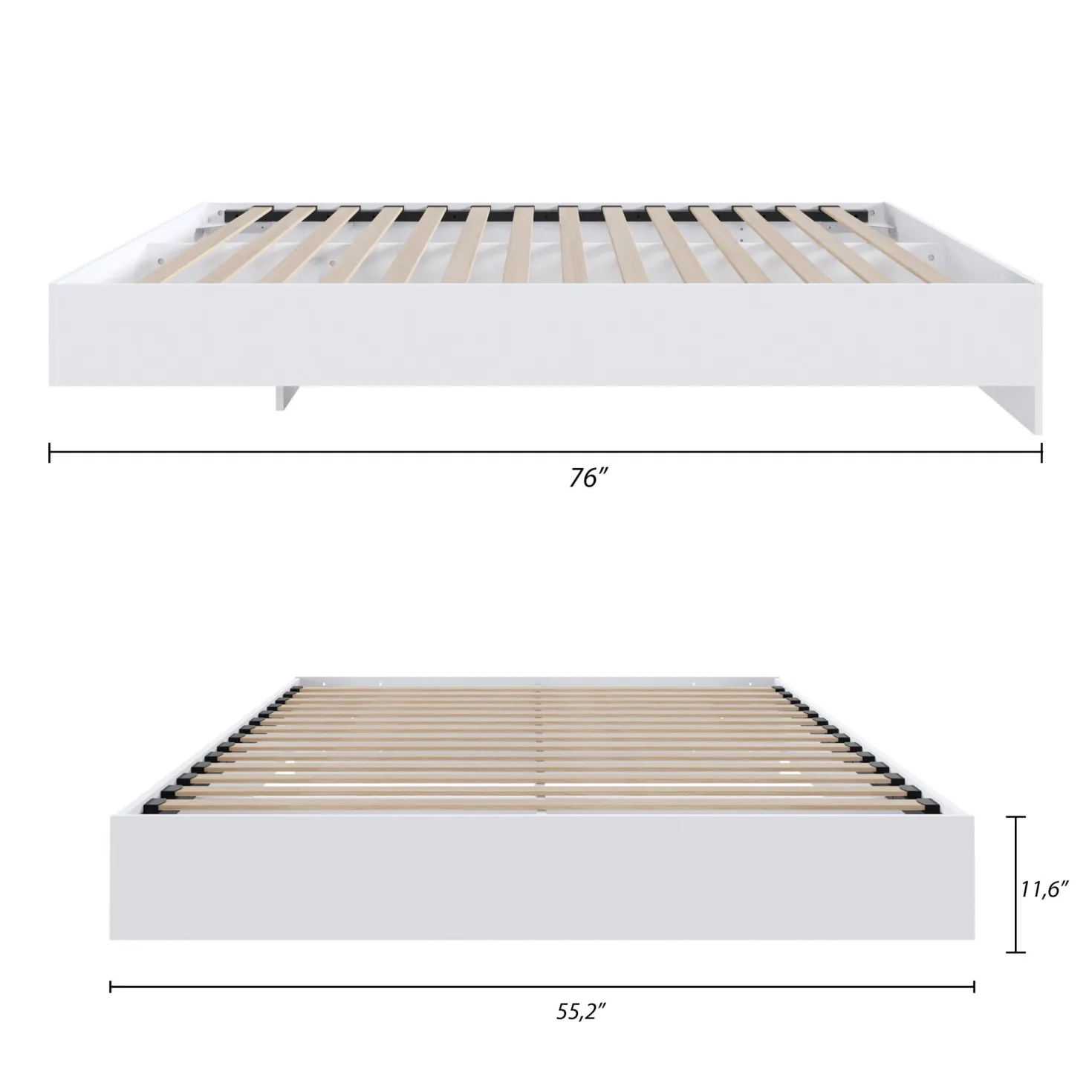 Lit plateforme double (54") - Nexera