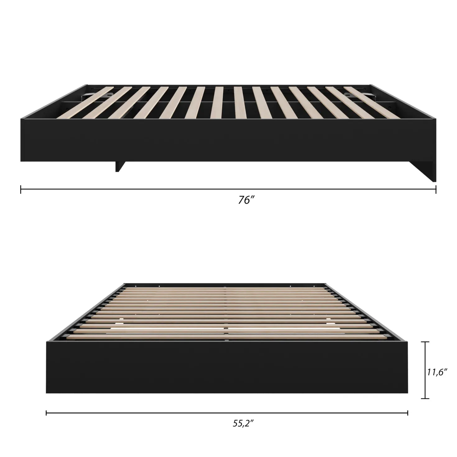Lit plateforme double (54") - Nexera