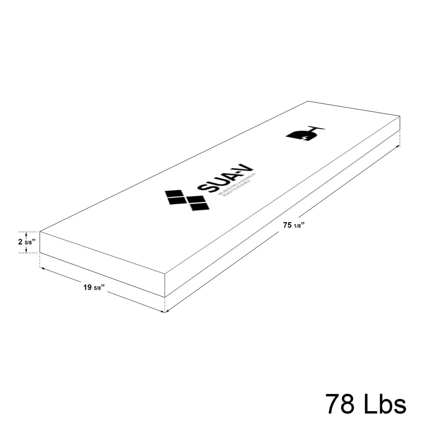 Lit plateforme simple (39")