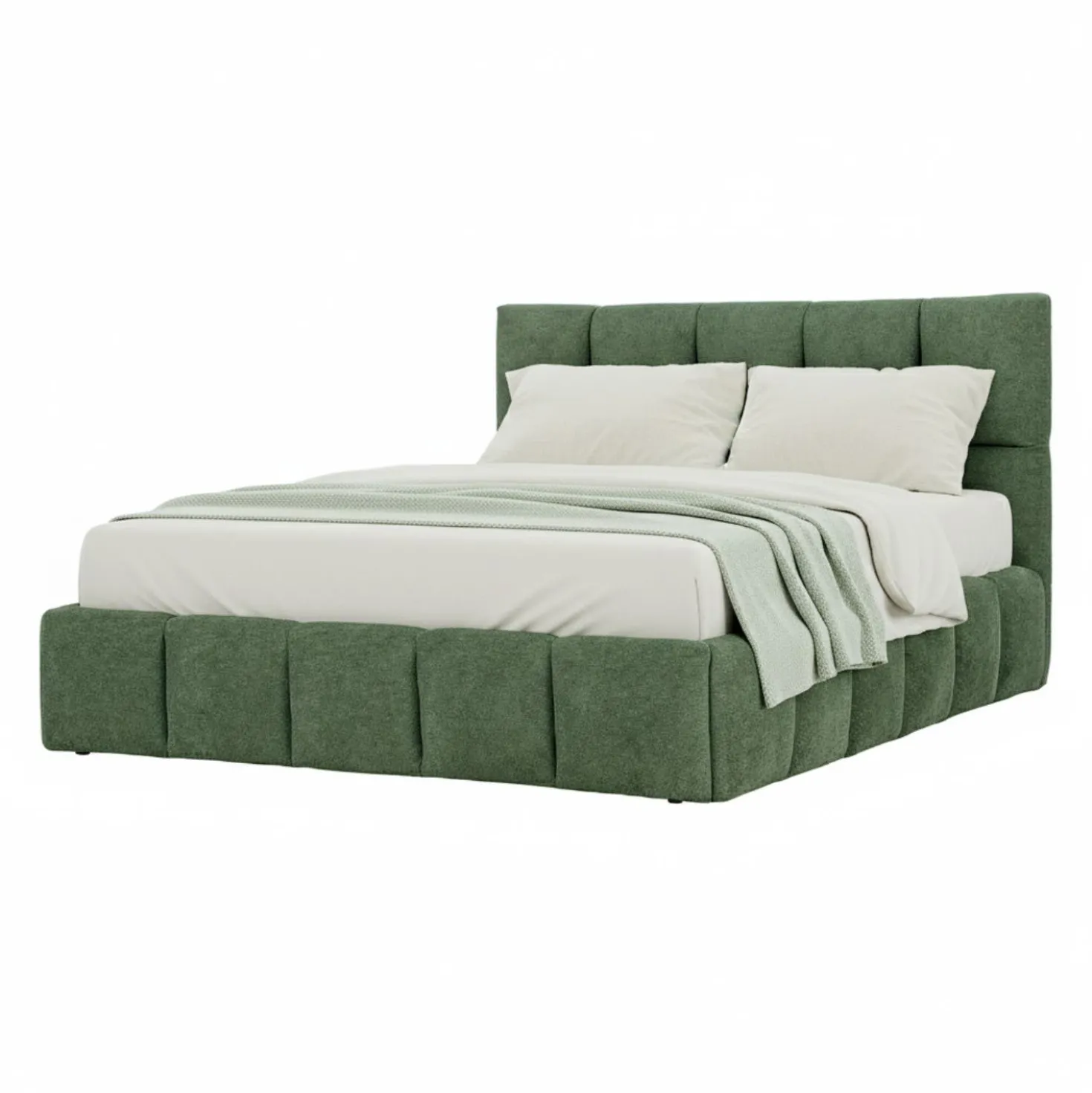 Lit queen de style guimauve (60") - vert