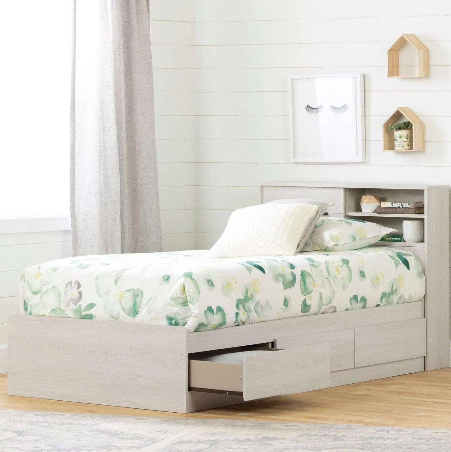 Lit simple avec rangement 3 tiroirs (39") - South Shore
