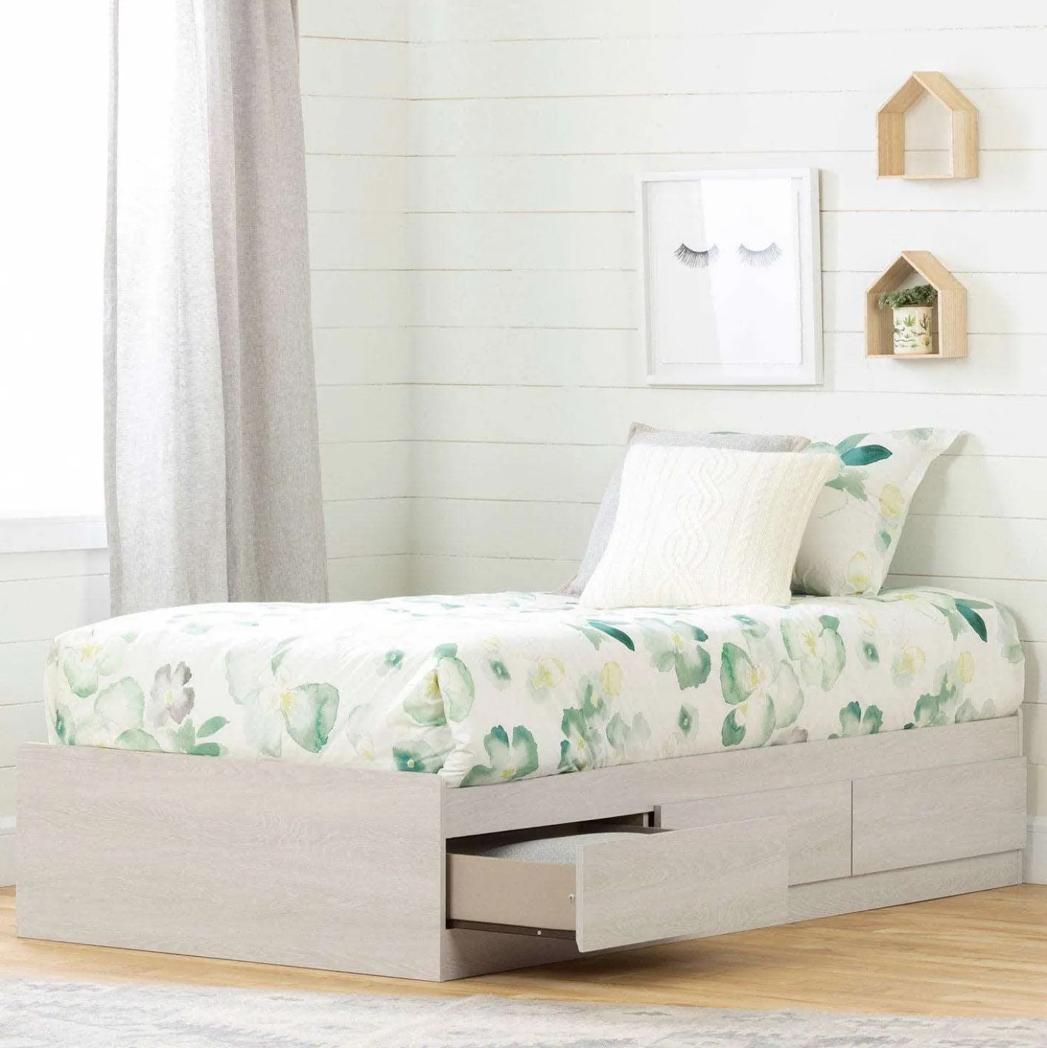 Lit simple avec rangement 3 tiroirs (39") - South Shore