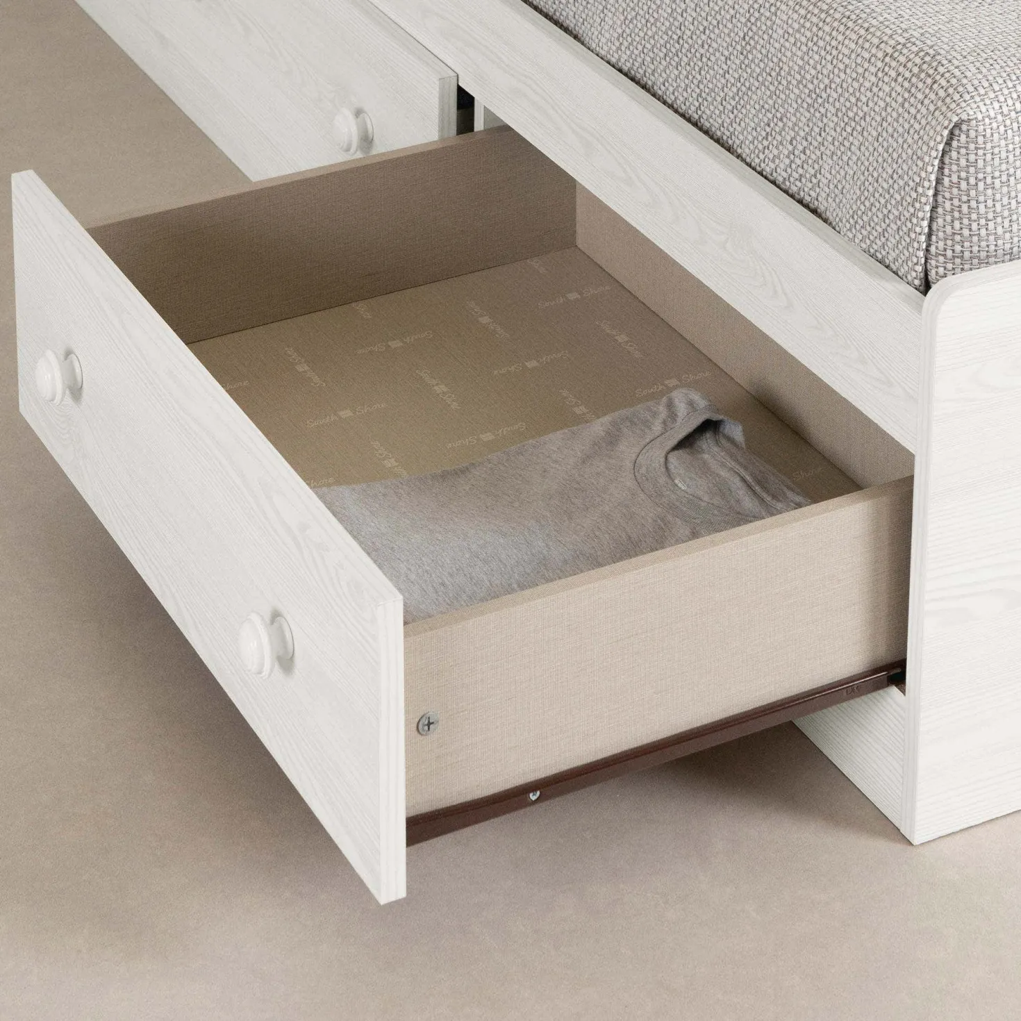 Lit simple avec rangement 3 tiroirs (39") - South Shore