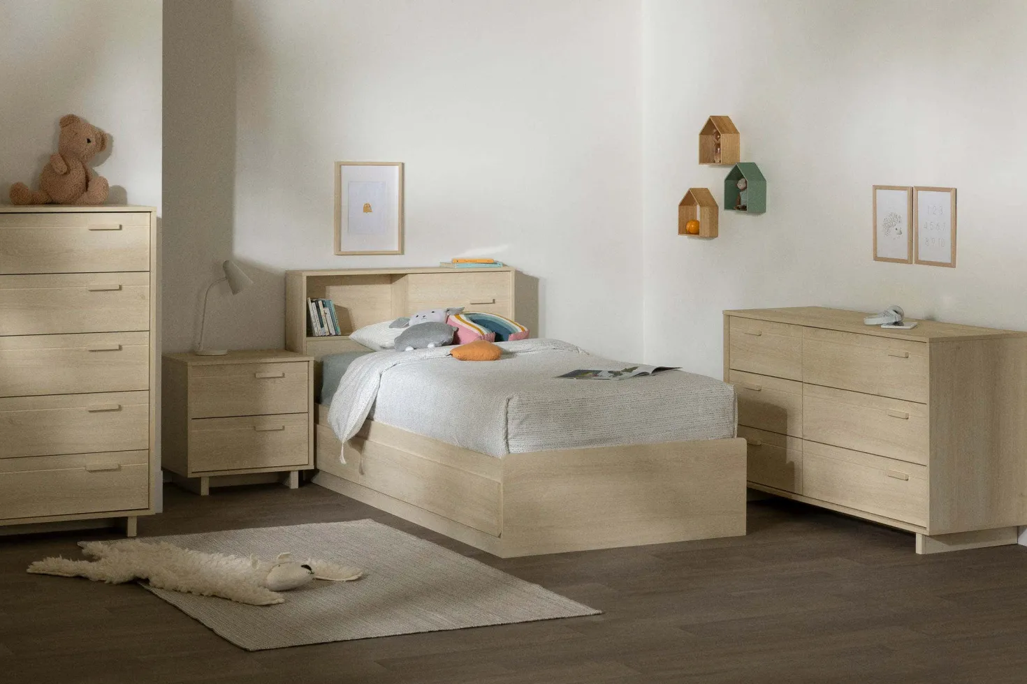 Lit simple avec rangement 3 tiroirs (39") - South Shore