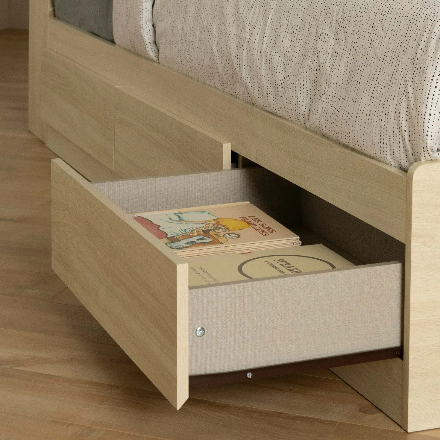 Lit simple avec rangement 3 tiroirs (39") - South Shore