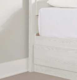 Lit simple avec rangement 3 tiroirs et tête de lit (39