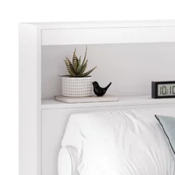 Lit simple avec rangement 3 tiroirs et tête de lit (39