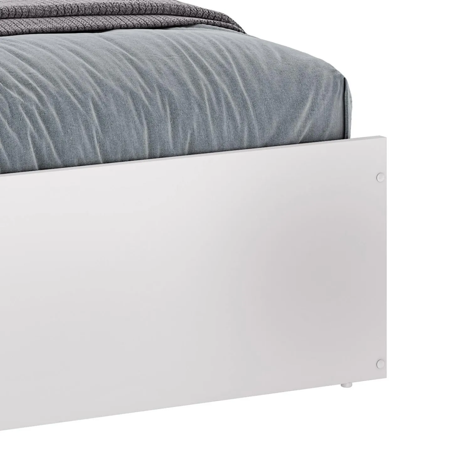 Lit simple avec rangement 3 tiroirs et tête de lit (39")