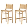 LOT DE 2 TABOURETS DE BAR EN ROTIN - South Shore
