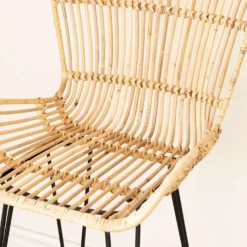 Lot de 2 tabourets en rotin avec accoudoirs - South Shore