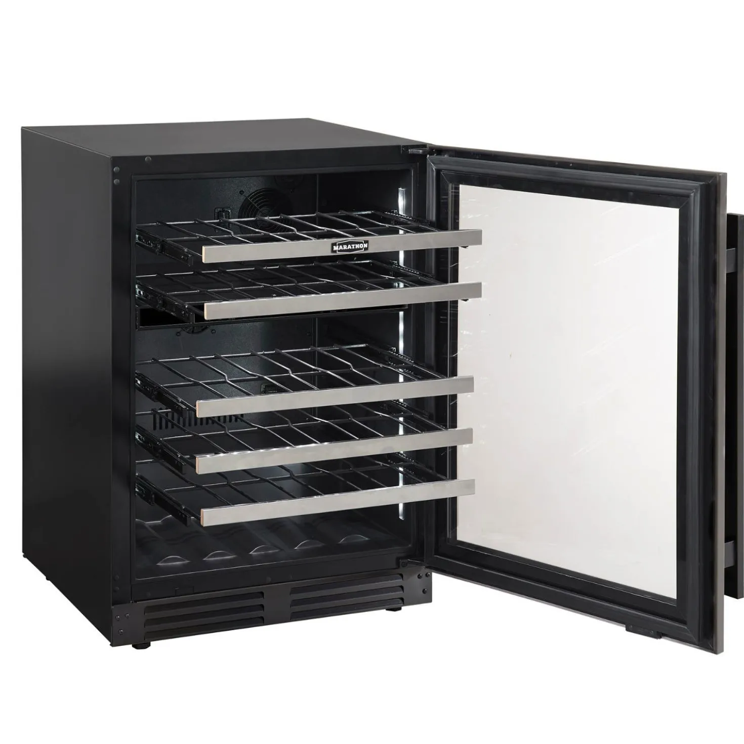 MARATHON Cellier à doubles zones 24'' Noir 24" - MWC56-DBLS