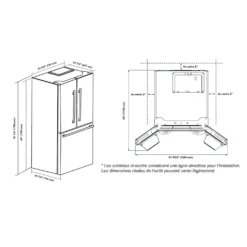 MARATHON Réfrigerateur 18 pi3 30 po Inox Portes françaises - MFF180SSFD-1