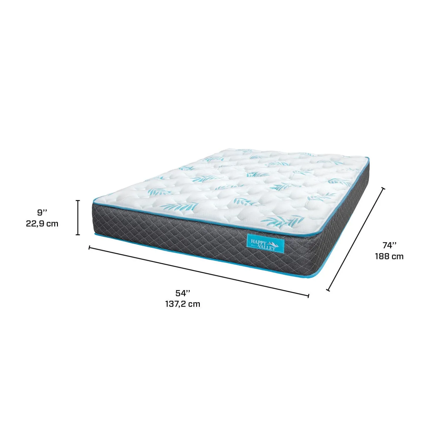 Matelas double roulé ferme en mousse - 54"