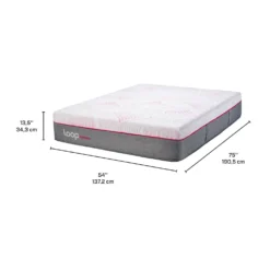 Matelas double roulé semi-ferme hybride - 54