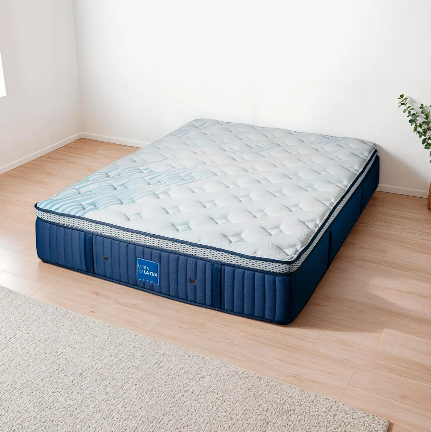 Matelas double semi-ferme hybride - 54"
