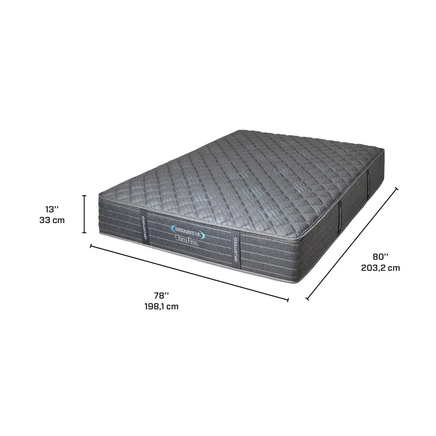 Matelas king ferme à ressorts ensachés - 78"